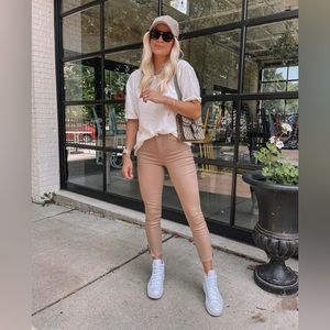 L’Agence Sabine Skinny Coated Pants NWT